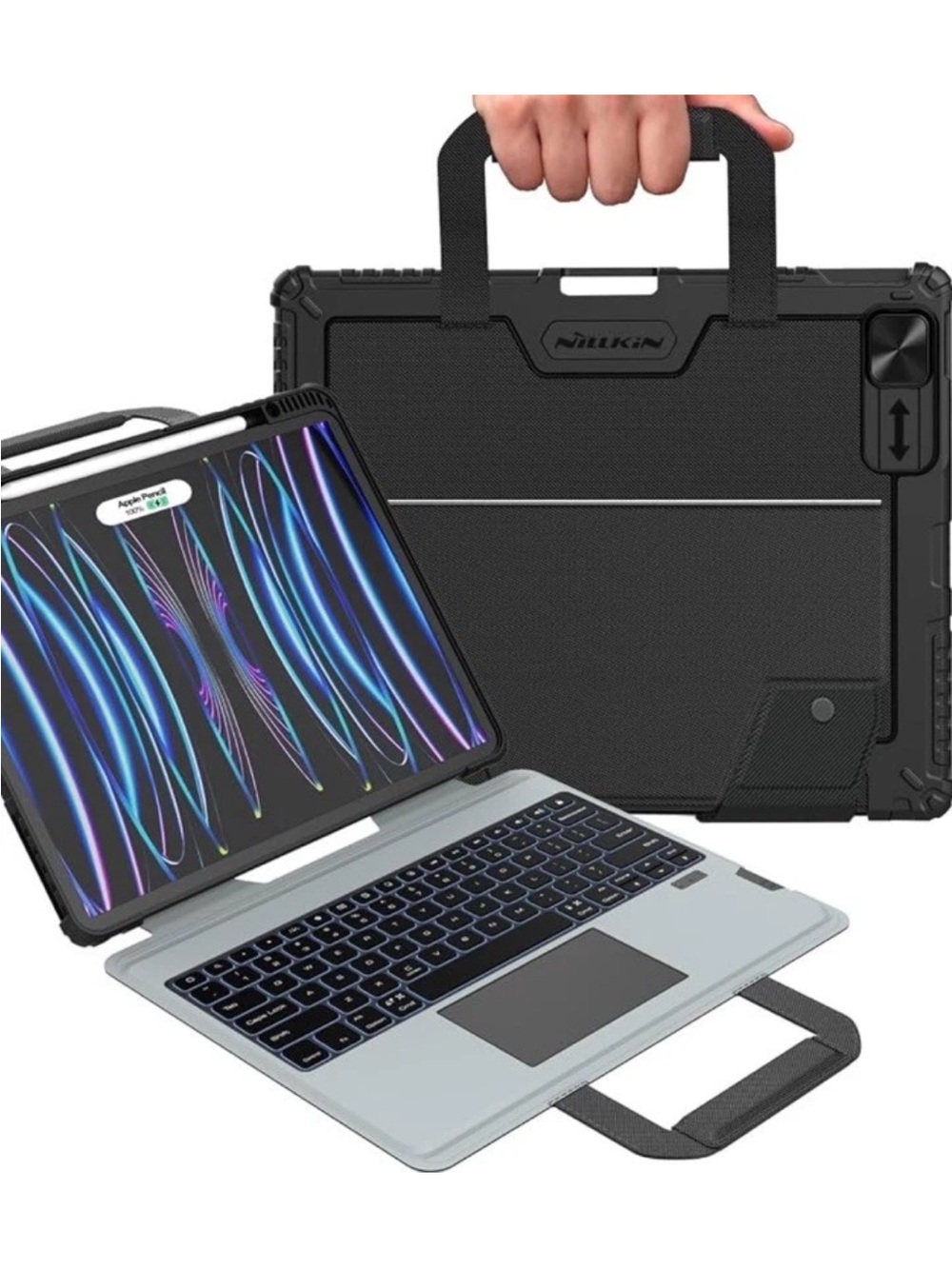Nillkin Bluetooth Keyboard Case with Haldle for iPad Air 13 inch M4/M3/M2